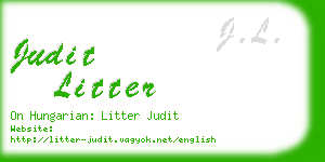 judit litter business card